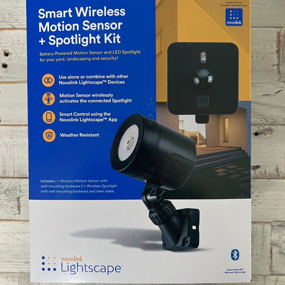 Novolink Lightscape Smart wireless Motion Sensor + Spotlight Kit NEW in box